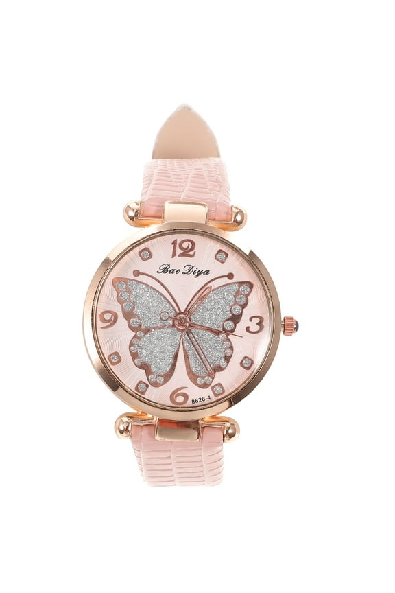 Butterfly Ladies Watch for Female Lightweight Ornament Womens Watches Dial School Shooties Wrist Women's