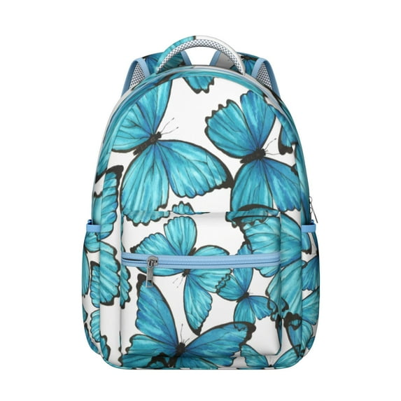 "Butterfly Laptop Backpack for Students - Lightweight & Roomy, Durable Bookbag with Floral Design, Great Gift for College"