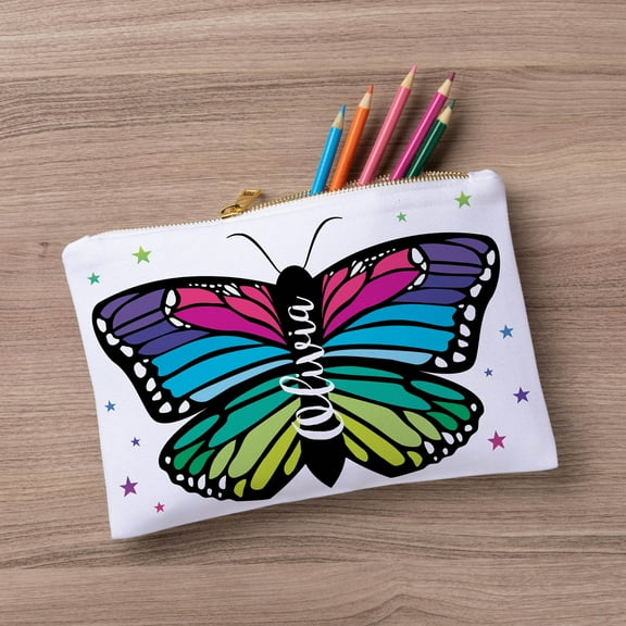 Butterfly Large Zipper Pouch