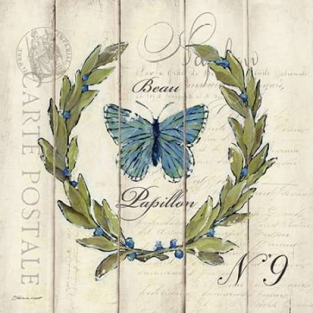 Butterfly Laurel Canvas Art - Stephanie Marrott (24 x 24)
