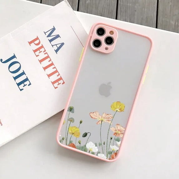 Butterfly Lavender Higan Flower Phone Case For iphone 7 8 plus 12 13 mini 11 15 14 pro max X XR XS Max Shockproof Shell Cover