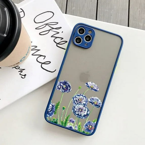 Butterfly Lavender Higan Flower Phone Case For iphone 7 8 plus 12 13 mini 11 15 14 pro max X XR XS Max Shockproof Shell Cover