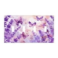 thumbnail image 1 of Butterfly Lavender Switch Cover Decorative Wall Plate / 4-Gang 4-Toggle / Standard Size 4.5x8 in, 1 of 5