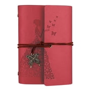 Butterfly Leather Refillable Journal Notebook, Bound Sketchbook With Unlined Blank Pages, Perfect Travel Diary For Teens And Students I