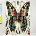 thumbnail image 1 of Butterfly Leaves Around Black Out Curtains 72 Inch Length Curtains for Sliding Glass Doors Bedroom Living Room 2 Pack, 1 of 6