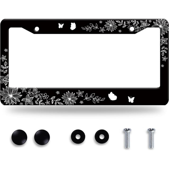 Butterfly License Plate Frame Beautiful Butterflies License Plate