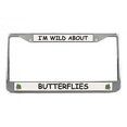 thumbnail image 1 of Butterfly License Plate Frame (Chrome) 5 Year Warranty, 1 of 1