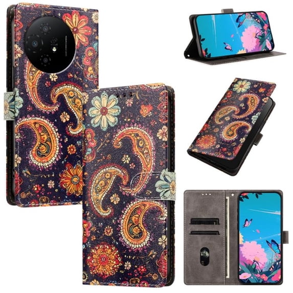 Butterfly Love Flower Wallet Case For TCL 50 XL 5G, PU Leather Flip Folio Cover With Card Slots, Magnetic Closure, Kickstand, Shockproof Protective Phone Case,Jellyfish,For TCL 50 XL 5G