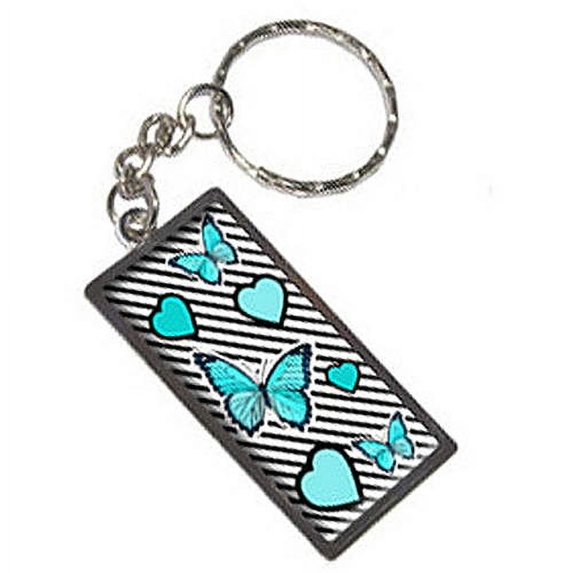 Butterfly Love Keychain Key Chain Ring