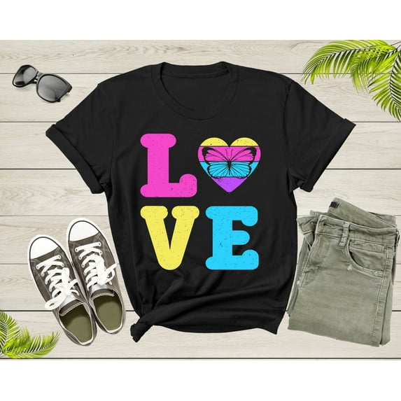 Butterfly Lovers Botanical Gift for Women Girl Mom Sister T-Shirt Vintage Butterfly Shirt Butterfly Lover Cute Butterfly Insect Gift