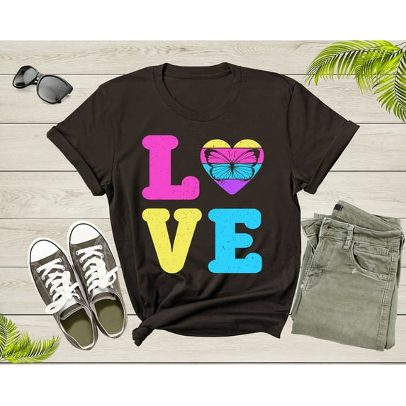 Butterfly Lovers Botanical Gift for Women Girl Mom Sister T-Shirt Vintage Butterfly Shirt Butterfly Lover Cute Butterfly Insect Gift