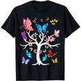 thumbnail image 1 of Butterfly Lovers Butterflies Circle Around The Tree Three T-Shirt, 1 of 3