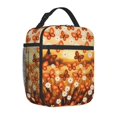 thumbnail image 1 of Butterfly Lunch Box, Vibrant Watercolor Insulated Bag, Reusable Sunburst Gold Blue Thermal Tote, Bright Aesthetic Meal Prep Cooler, Unique Birthday Gift Idea, 1 of 7