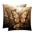 thumbnail image 1 of Butterfly Luxurious Velvet Bed Pillow Inserts with Unique Patterns - Set of 2, 16x16, 18x18, 20x20 Inches - Ideal for Throw Pillow Covers and Home Decor, 1 of 6