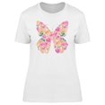 thumbnail image 1 of Butterfly Made Of Flowers Tee Women's -Image by Shutterstock, 1 of 1