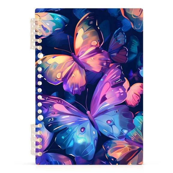 Butterfly Magic Spiral Journal Notebook College Ruled Notebook 8.3" x 5.7" A5 Lined Thick Paper Page