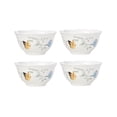 thumbnail image 1 of Butterfly Meadow Rice Bowls, Set of 4, White Ceramic with Multicolor Design, 1 of 4