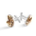 thumbnail image 1 of Butterfly Men's Stainless Steel Cufflink Set for Dress Shirts, Made of Stainless Steel, Ideal for Formal Events and Business Meetings, 1 of 6