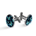 thumbnail image 1 of Butterfly Men's Stainless Steel Shirt Cufflinks for Formal Attire, Silver Jewelry, Suitable for Business and Special Occasions, 1 of 6