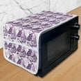 thumbnail image 1 of Butterfly Microwave Oven Cover, Exotic Wings Pattern Abstract Pattern in Pink and Purple Shades, Water Resistant Organizer with Pockets for Kitchen, 36" x 12", Pale Pink Lavender, by Ambesonne, 1 of 4