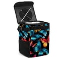thumbnail image 1 of Butterfly Mini Trash Can for Car: Foldable, with Lid, Leak-Proof, Hanging Storage Bag - Car Garbage Can, 1 of 6