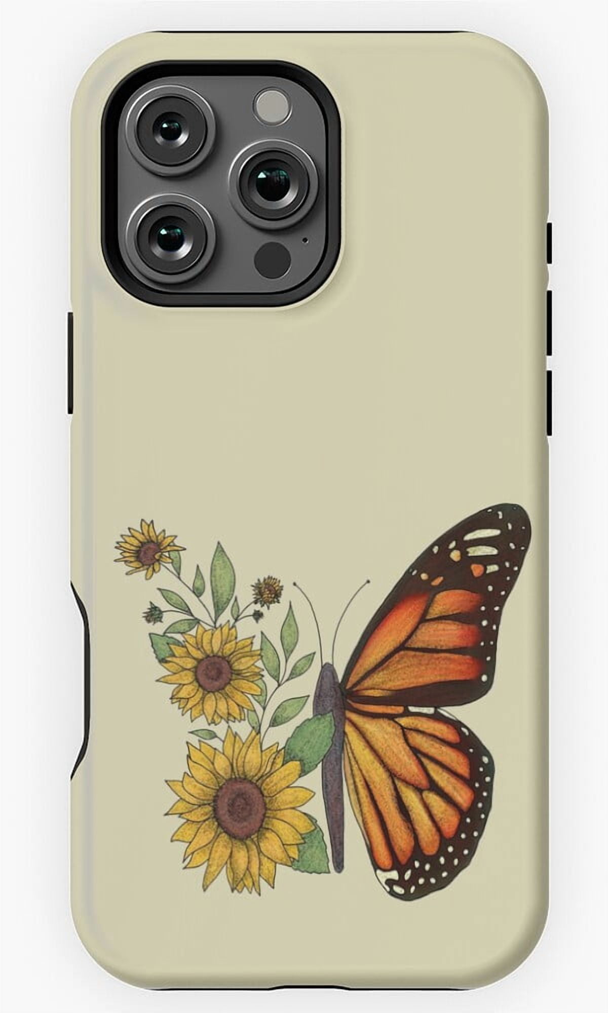 Butterfly Minimal Watercolor Illustration Phone Case for iPhone 16 15 Butterfly Minimal Watercolor Illustration Phone Case for iPhone 16 15