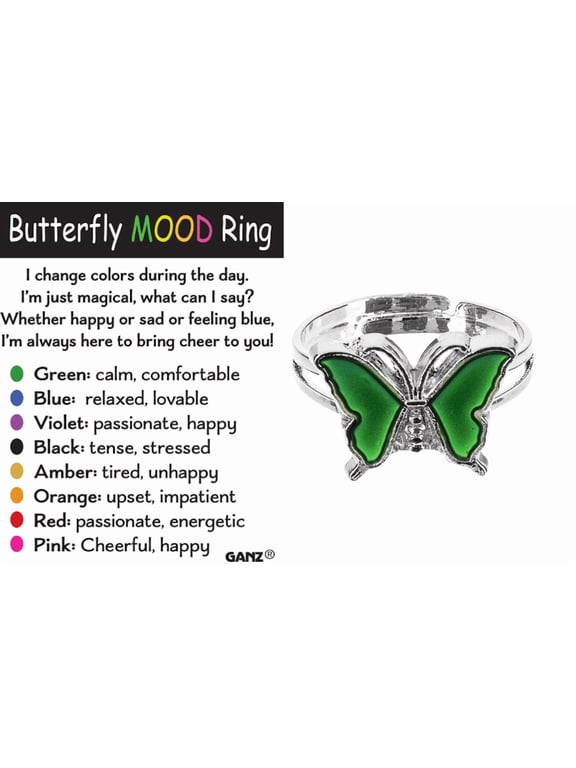 Butterfly Mood Ring With Sentiment Card