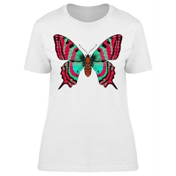 Butterfly Morpho Menelaus  T-Shirt Women -Image by Shutterstock, Female Large
