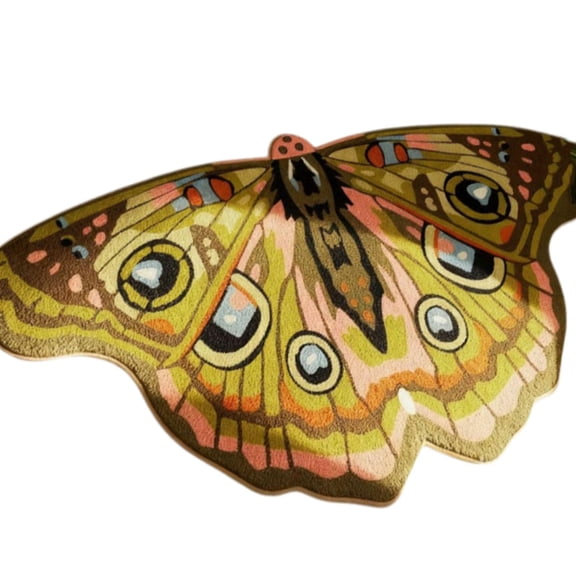 Butterfly Moth Shaped Area Rug, Irregular Butterfly Moth Shaped Area Rug, Absorbent Washable Quick Dry Carpet Living Room Bedroom Bathroom Home Decor