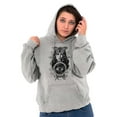 thumbnail image 1 of Butterfly Moth Spiritual Crystal Ball Women Plus Size Graphic Pullover Hoodie Brisco Brands 5X, 1 of 3