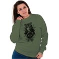 thumbnail image 1 of Butterfly Moth Spiritual Crystal Ball Women Plus Size Crewneck Sweatshirt Brisco Brands 5X, 1 of 4