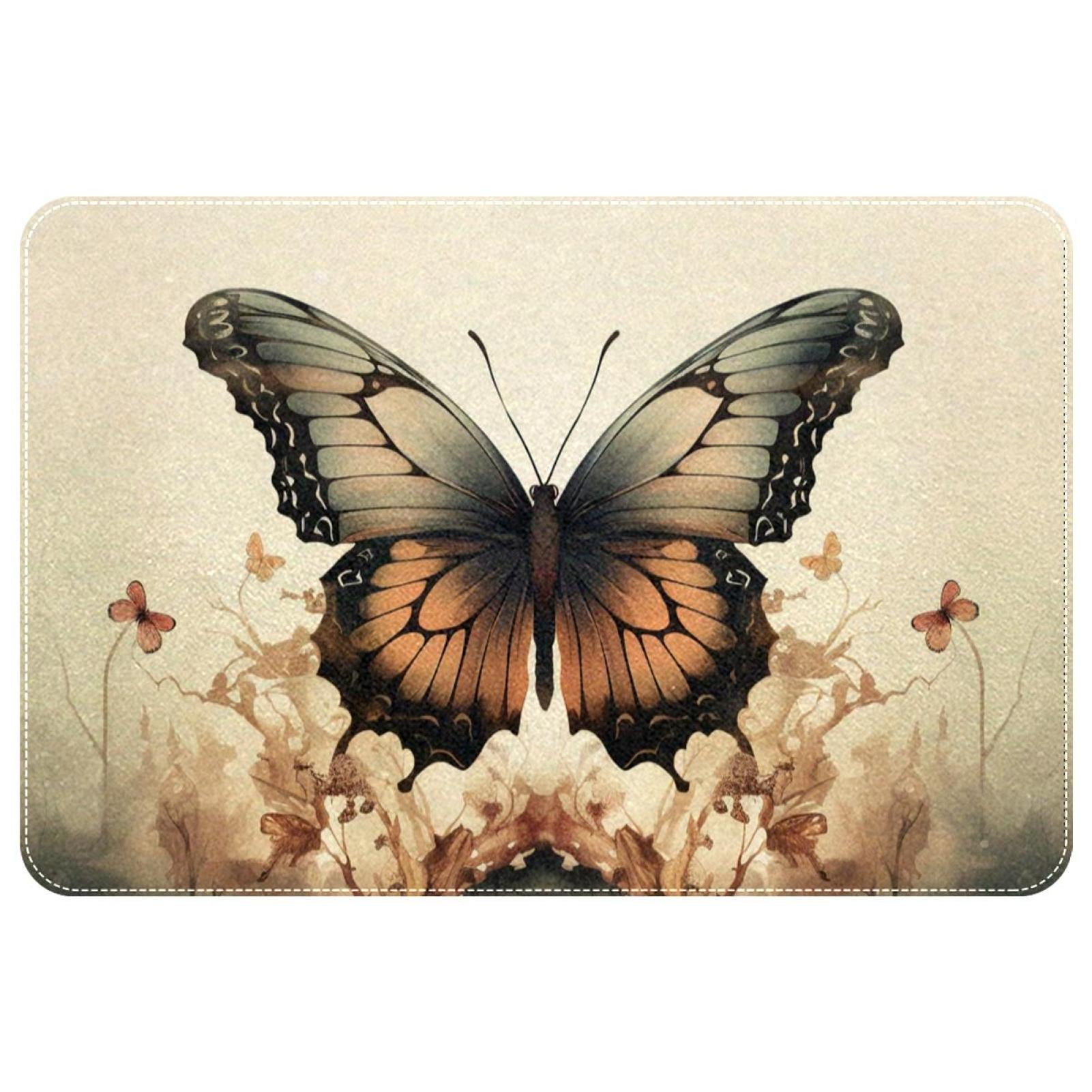 Butterfly Mothers Day Gift Right Angle Floor Mat Soft Chair Mat