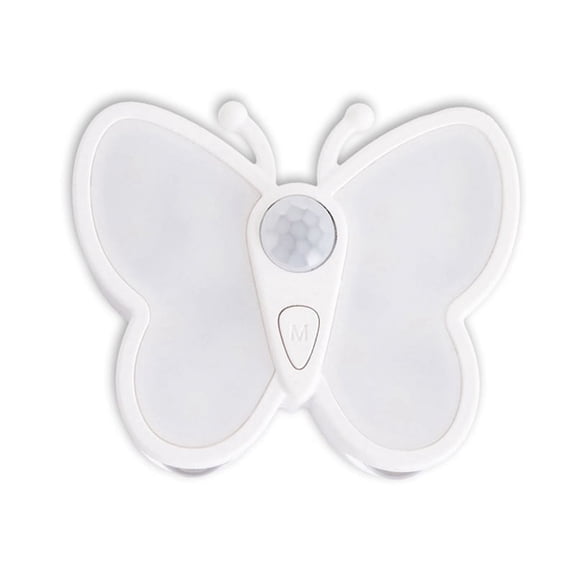 Butterfly Motion Sensor Night Light with 3 Modes, USB-C Rechargeable, Magnetic Patch Pack