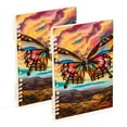thumbnail image 1 of Butterfly Mountain Clouds Ring Binder Notebook Journey Note Diary College Ruled Spiral Notebook Study Loose Leaf Paper A5 60 Pages, 1 of 8