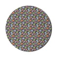 thumbnail image 1 of Butterfly Mouse Pad for Computers, Continuous Watercolor Look Spring Fly Flowers Fauna, Round Non-Slip Thick Rubber Modern Gaming Mousepad, 8" Round, Multicolor, by Ambesonne, 1 of 2
