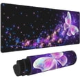 thumbnail image 1 of Butterfly Mouse Pad Extended Large Gaming Mouse Pad XL Oversized Desk Pad Stitched Edges 31.5 X 11.8 Inch, 1 of 14