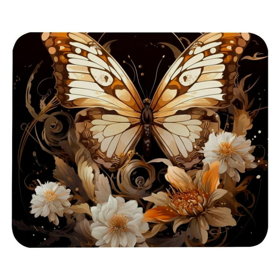 Butterfly Mouse Pad, Personality Design Rubber Base for Office Decor for Laptop, Computers