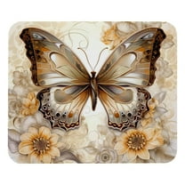 Butterfly Mouse Pad for Laptop Wireless Mouse Home Office Travel, Portable & Washable