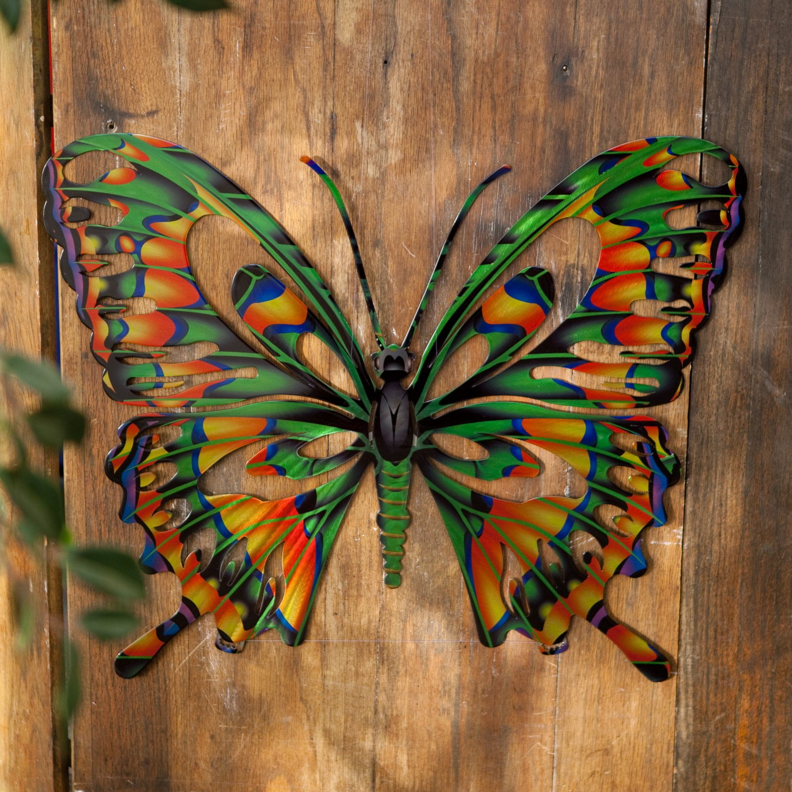 Flying Butterfly Steel Cut Out Metal Art Decoration - Laser Wood Shapes