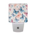 thumbnail image 1 of Butterfly Multicolor Night Light LED Dusk to Dawn Auto Sensor Night Lamp Plug-in Nightlight for Bedroom Hallway Kitchen 2 PCs, 1 of 7