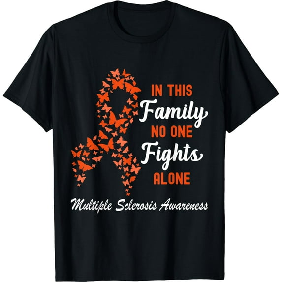 Butterfly Multiple Sclerosis Shirts Support MS Awareness T-Shirt