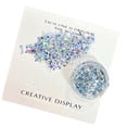 thumbnail image 1 of Butterfly Nail Glitter Sequins with Ultra Fine Powder for Resin Art and DIY Craft Decoration Sparkling Laser Nail Art Supplies for Women Professional Salon Home Use, Blue, 1 of 5