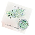 thumbnail image 1 of Butterfly Nail Glitter Sequins with Ultra Fine Powder for Resin Art and DIY Craft Decoration Sparkling Laser Nail Art Supplies for Women Professional Salon Home Use, Green, 1 of 4