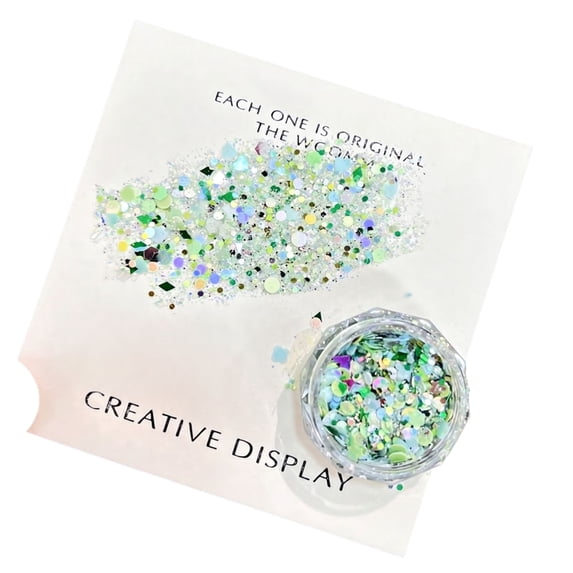 Butterfly Nail Glitter Sequins with Ultra Fine Powder for Resin Art and DIY Craft Decoration Sparkling Laser Nail Art Supplies for Women Professional Salon Home Use, Green