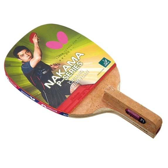 Butterfly Nakama P1 Penhold Table Tennis Racket-Carbon Blade-Sriver 1.7 Rubbers