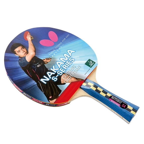 Butterfly Nakama S4 Table Tennis Racket-Carbon Blade-Wakaba 2.1 Rubbers