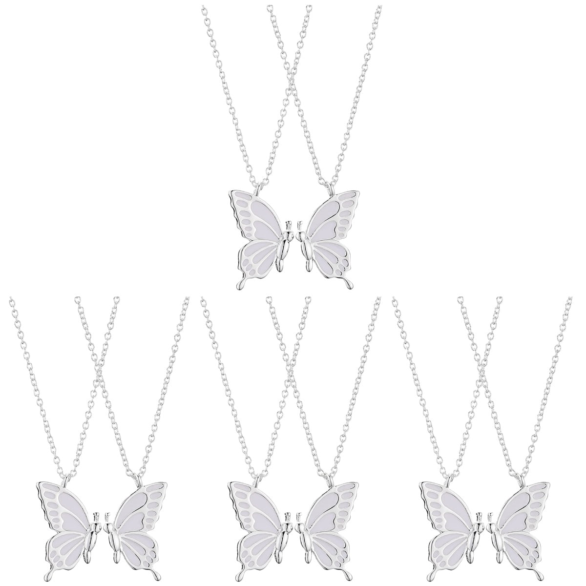 Butterfly Necklace Christmas Wresth Gift for Friend The Friendship