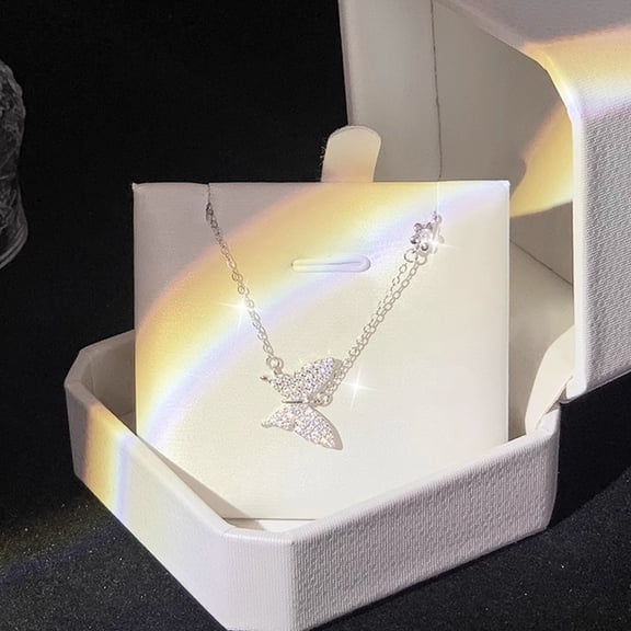 Butterfly Necklace Female Affordable Luxury Fashion Niche High-grade Clavicle Chain