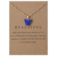 thumbnail image 1 of Butterfly Necklace under $5! Ke1Clo Sweet Acrylic Clavicle Chain Blue 43.5+5cm Alloy for Women Daily Wear Fashion, 1 of 1