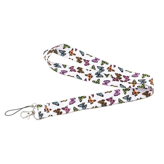 Butterfly New Fashion Id Badge Case Lanyard Bank Credit Card Holder Id Badge Holder Accessories School Office Supplies - Badge Holder